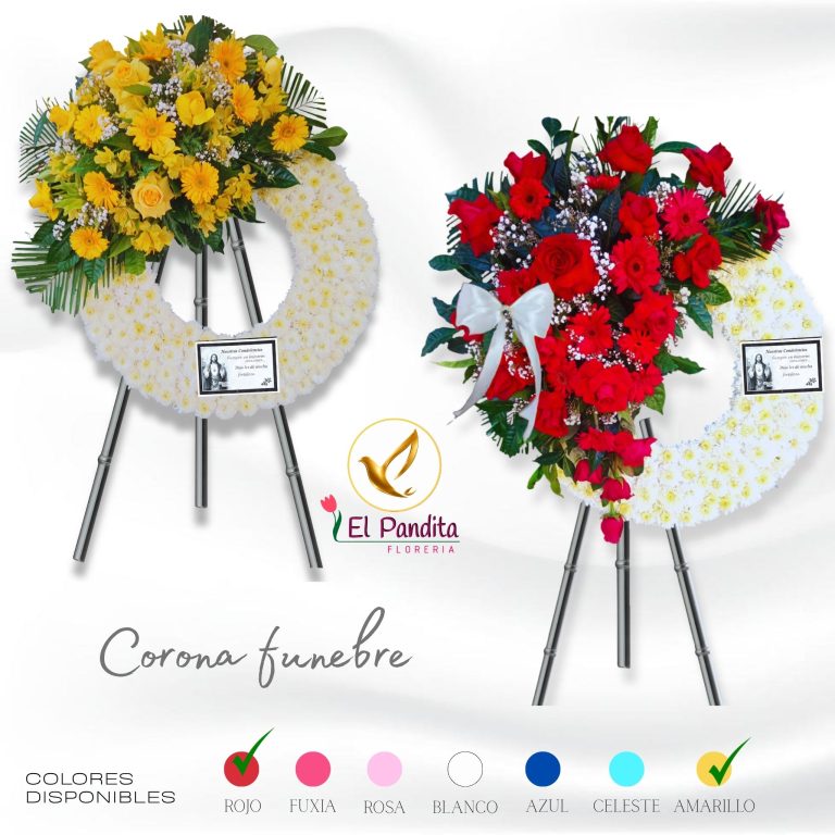 Corona variada en Moquegua – Arreglos florales para difuntos | El Pandita